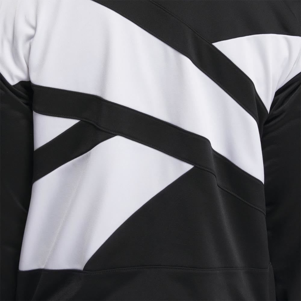 Reebok Womens Banded Logo Tricot Long Sleeve Track Jacket Black Size L NWT - Picture 4 of 6